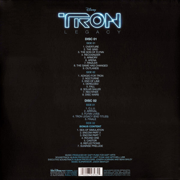 DAFT PUNK : TRON LEGACY OST 2LP 180G