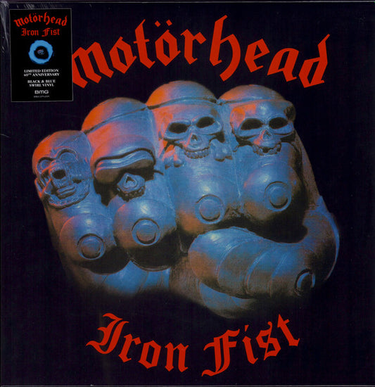 MOTORHEAD : IRON FIST LTD 40TH ANNIVERSARY LP 180G BLACK BLUE SWIRL VINYL