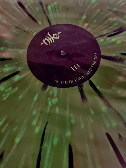 NILE : IN THEIR DARKENED SHRINES LTD 2LP OLIVE GREEN SPLATTER VINYL