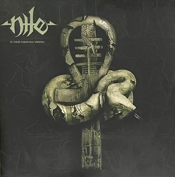 NILE : IN THEIR DARKENED SHRINES LTD 2LP OLIVE GREEN SPLATTER VINYL