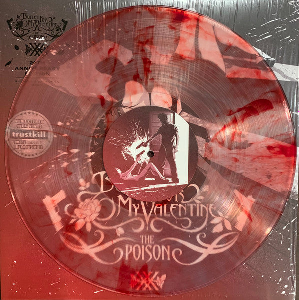 BULLET FOR MY VALENTINE : THE POISON LTD 20TH ANNIVERSARY LP 180G TRANSPARENT RED VINYL