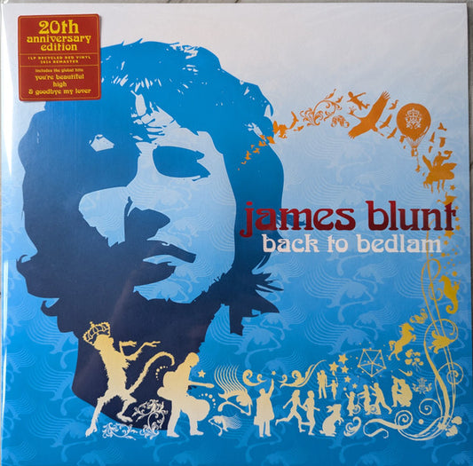 JAMES BLUNT : BACK TO BEDLAM LTD 20TH ANNIVERSARY LP 180G RED VINYL