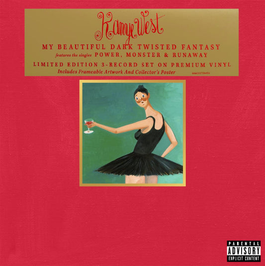 KANYE WEST : MY BEAUTIFUL DARK TWISTED FANTASY 3LP 180G