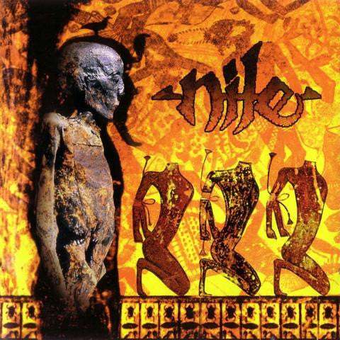 NILE : AMONGST THE CATACOMBS OF NEPHREN-KA LTD LP 180G YELLOW BLACK ORANGE SPLATTER VINYL