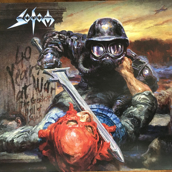 SODOM : 40 YEARS AT WAR , THE GREATEST HELL OF SODOM LTD 2LP COLOURED VINYL