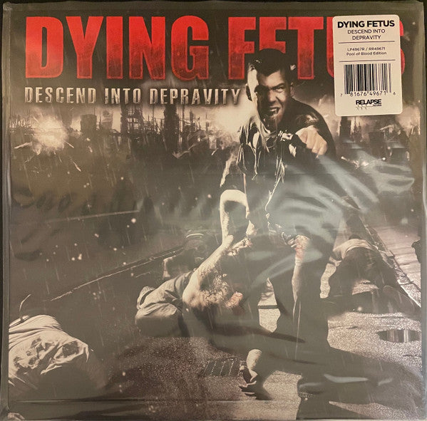 DYING FETUS : DESCEND INTO DEPRAVITY LTD LP 180G POOL OF BLOOD VINYL