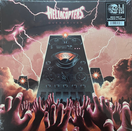THE HELLACOPTERS : OVERDRIVER LTD LP 180G BRICK RED VINYL W/POSTER