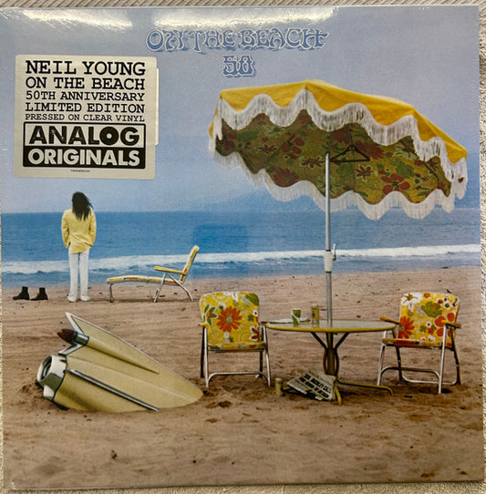 NEIL YOUNG : ON THE BEACH LTD LP 180G CLEAR VINYL