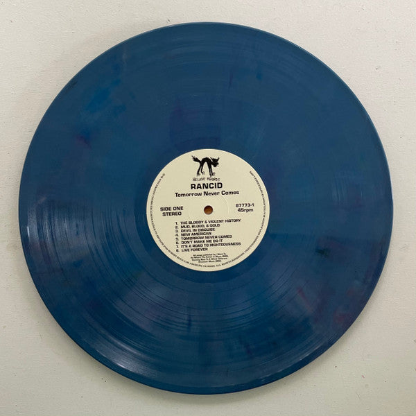 RANCID : TOMORROW NEVER COMES LTD LP 180G BLUE VINYL