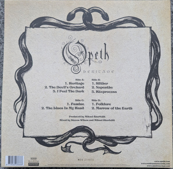 OPETH : HERTAGE 2LP 180G