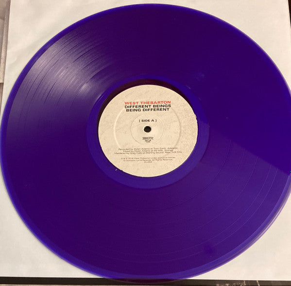 WEST THEBARTON : DIFFERENT BEINGS BEING DIFFERENT LP 180G PURPLE VINYL 💜