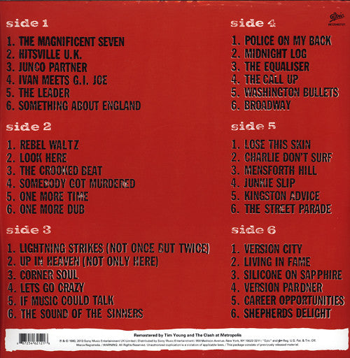 THE CLASH : SANDINISTA 3LP 180G