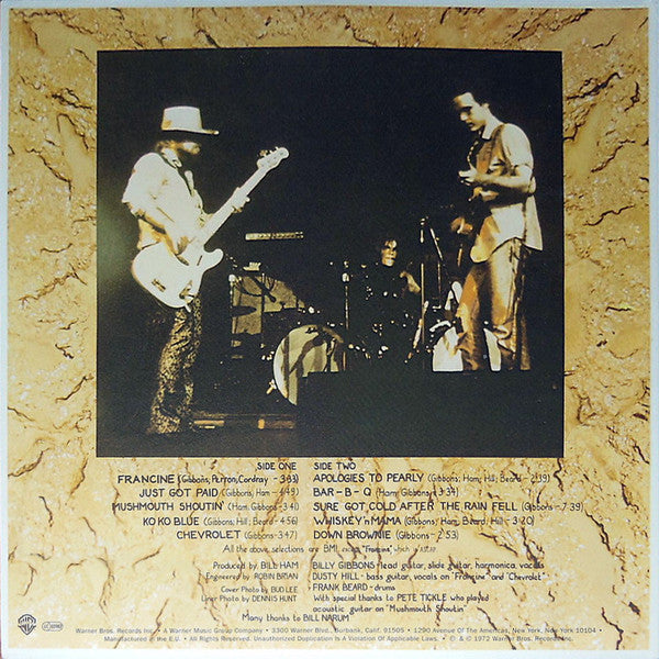 ZZ TOP : RIO GRANDE MUD LP 180G