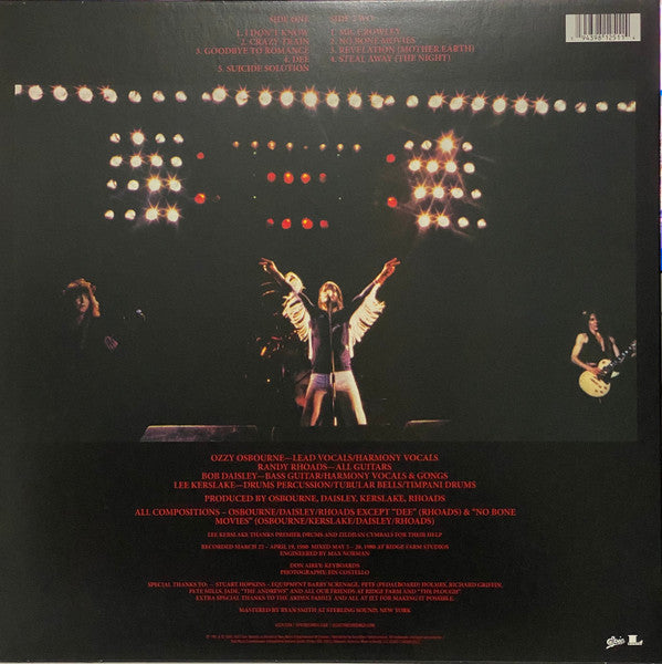 OZZY OSBORNE : BLIZZARD OF OZZ LP 180G