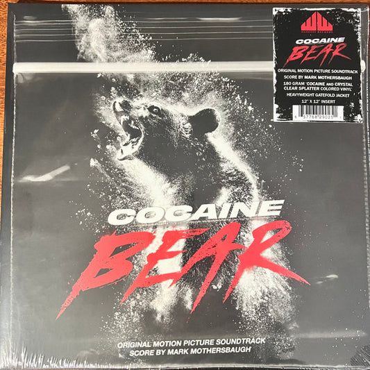 COCAINE BEAR OST : COCAINE CRYSTAL & CLEAR SPLATTER VINYL