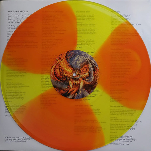 MOTORHEAD : ANOTHER PERFECT DAY LTD 40TH ANNIVERSARY LP 180G ORANGE YELLOW VINYL