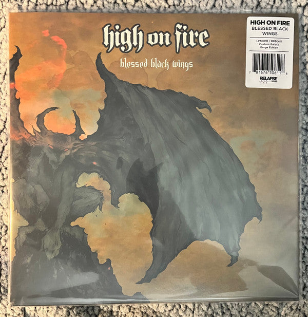 HIGH ON FIRE 🔥 : BLESSED BLACK WINGS LTD 2LP GALAXY MERGE GREEN GOLD VINYL