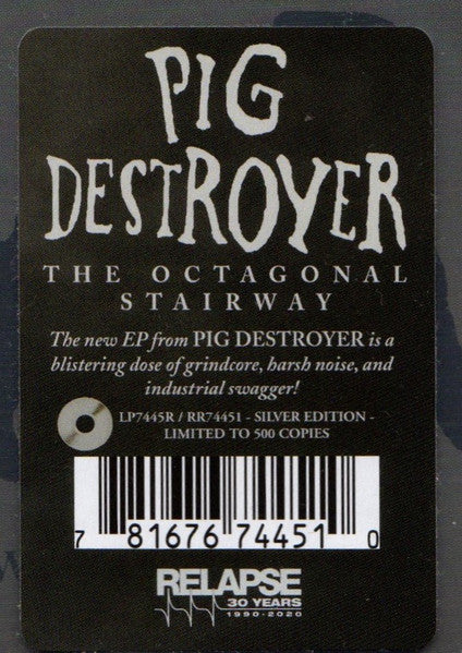 PIG DESTROYER : THE OCTAGONAL STAIRWAY LTD EP 18OG SILVER VINYL