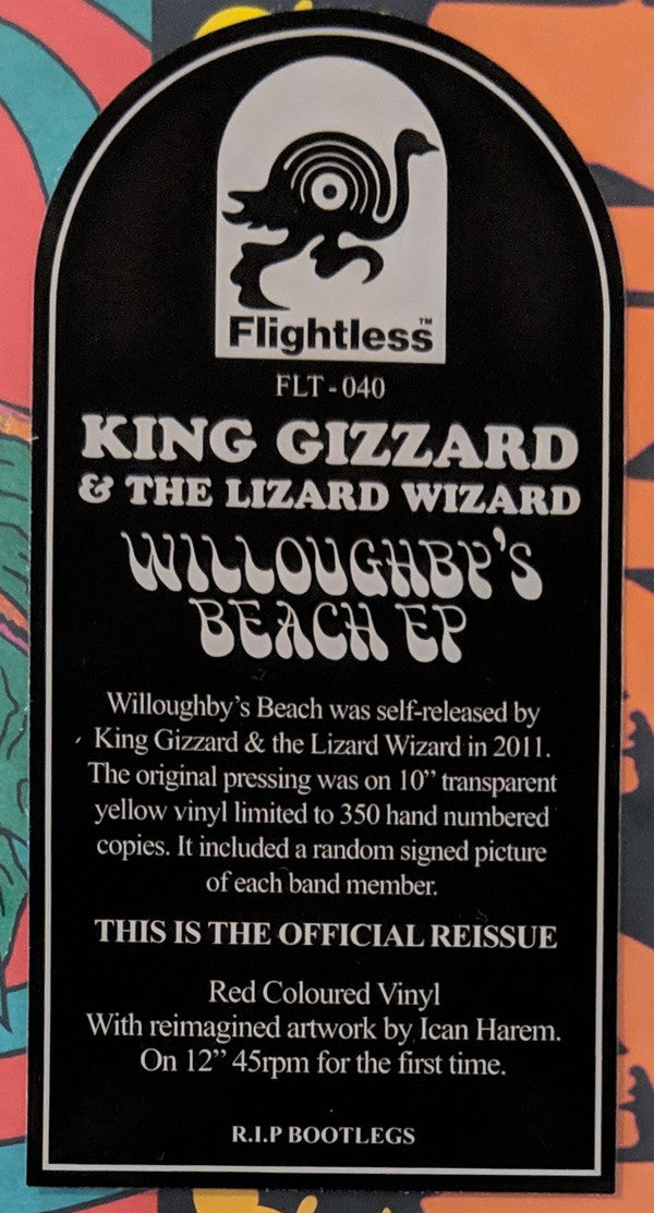 KING GIZZARD AND THE LIZARD WIZARD : WILLOUGHBY'S BEACH EP LTD 180G RED VINYL