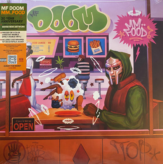 MF DOOM : MM..FOOD LTD 20TH ANNIVERSARY 2LP 180G 3 COLOUR SWEETART MARBLED VINYL