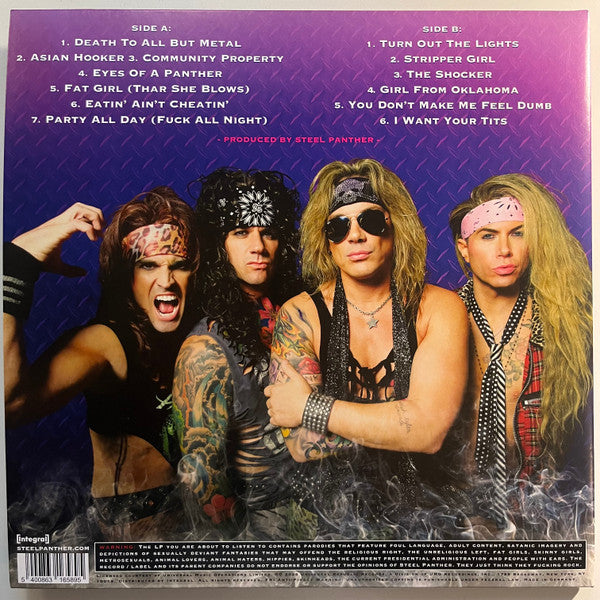 STEEL PANTHER : FEEL THE STEEL LTD 15TH ANNIVERSARY LP 180G PURPLE VINYL