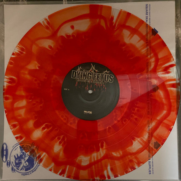 DYING FETUS : DESCEND INTO DEPRAVITY LTD LP 180G POOL OF BLOOD VINYL