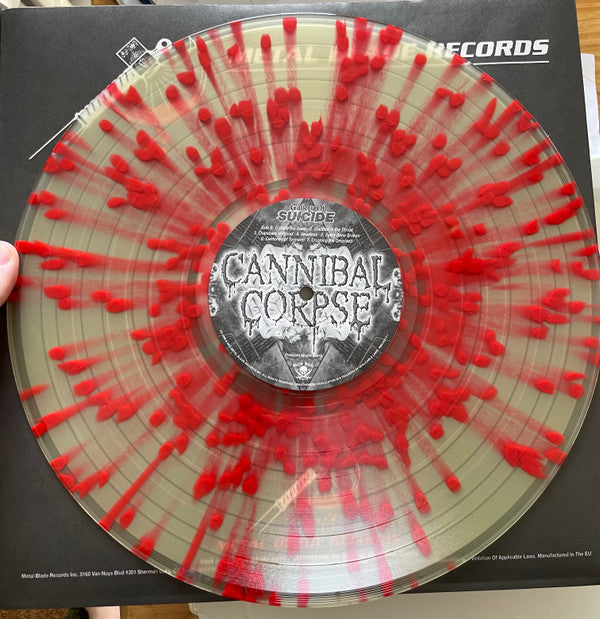 CANNIBAL CORPSE : GALLERY OF SUICIDE LTD LP 180G OFF WHITE WITH RED SPLATTER LP