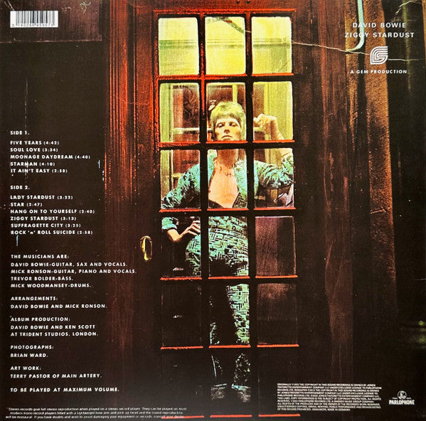 DAVID BOWIE : ZIGGY STARDUST AND THE SPIDERS FROM MARS LTD LP 180G PICTURE DISC