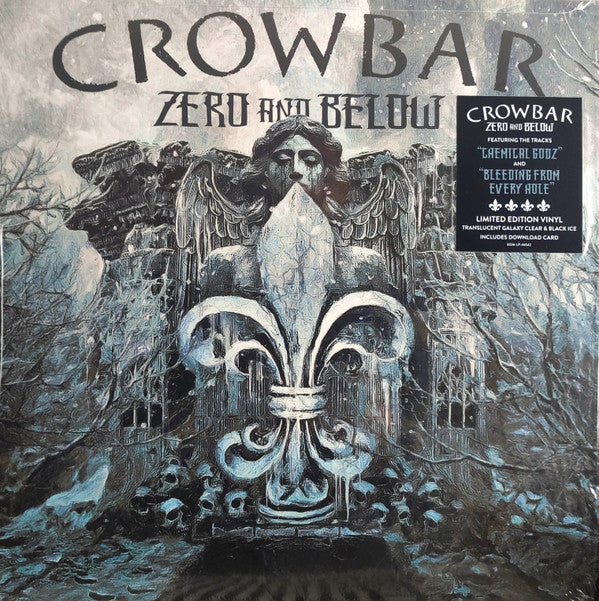 CROWBAR : ZERO AND BELOW LTD LP TRANSLUCENT GALAXY CLEAR & BLACK ICE VINYL