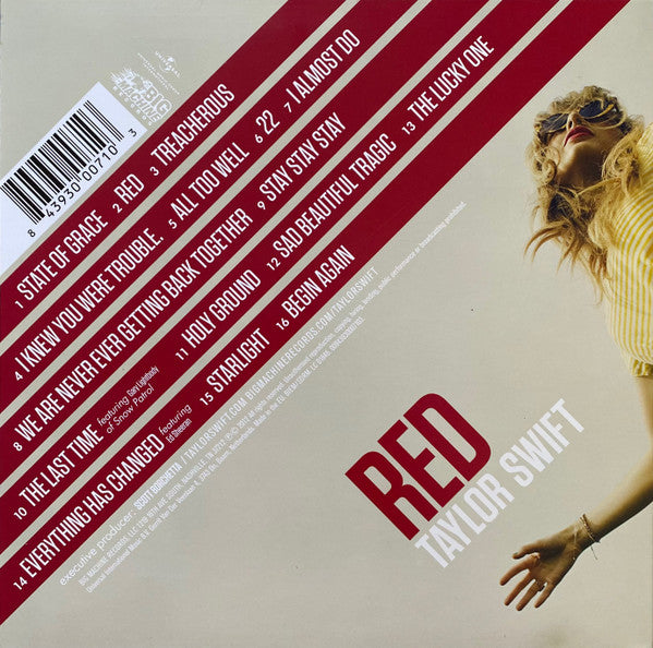 TAYLOR SWIFT : RED 2LP 180G