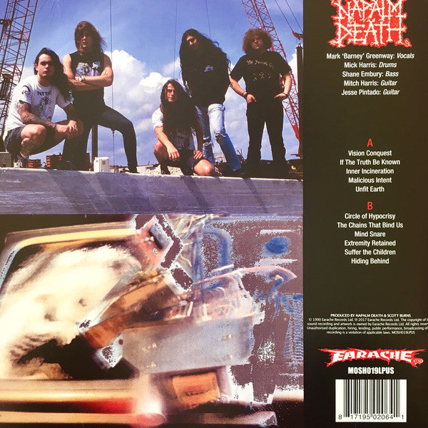 NAPALM DEATH : HARMONY CORRUPTION LP 180G