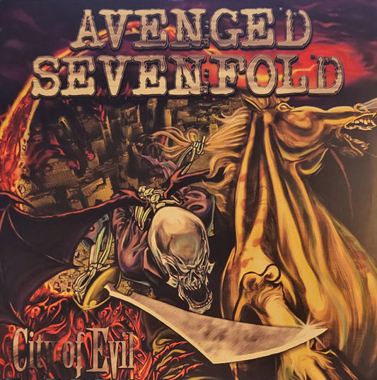 AVENGED SEVENFOLD : CITY OF EVIL LTD 2LP 180G RED WHITE SWIRL VINYL