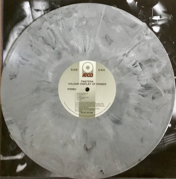 PANTERA : VULGAR DISPLAY OF POWER LTD LP 180G WHITE & TRUE METAL GREY MARBLED VINYL