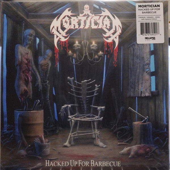 MORTICIAN : HACKED UP FOR BARBECUE LTD 2LP 180G RED WHITE SPLATTER VINYL