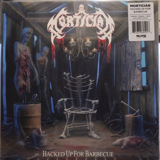 MORTICIAN : HACKED UP FOR BARBECUE LTD 2LP 180G RED WHITE SPLATTER VINYL