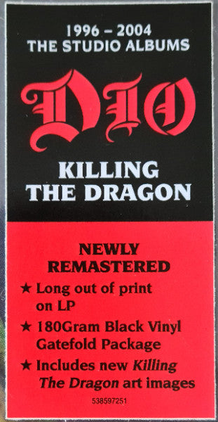 DIO : KILLING THE DRAGON LP 180G