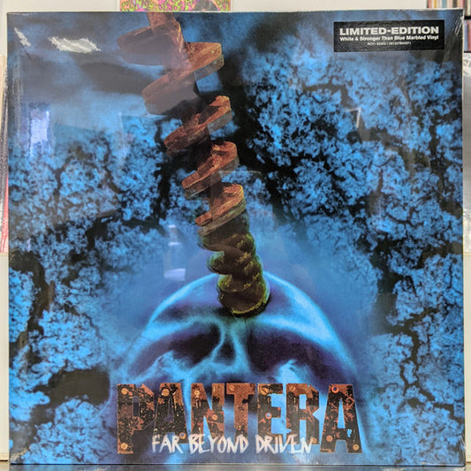 PANTERA : FAR BEYOND DRIVEN LTD LP 180G WHITE & STRONGER THAN BLUE MARBLED VINYL