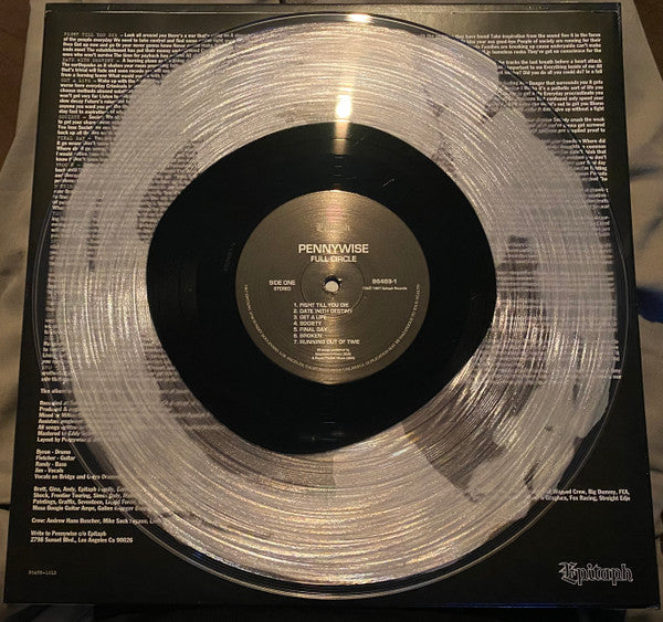 PENNYWISE : FULL CIRCLE LTD LP 180G CLEAR BLACK SWIRL VINYL