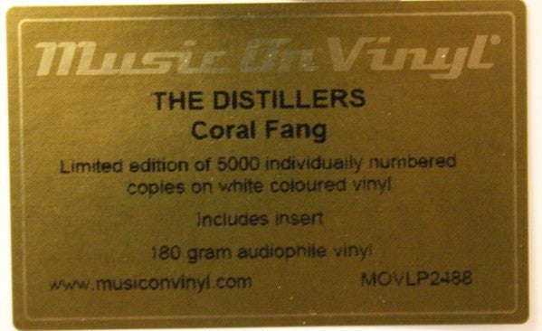 THE DISTILLERS : CORAL FANG LTD NUM LP 180G WHITE VINYL