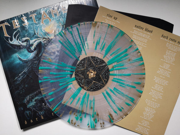 TESTAMENT : DARK ROOTS OF EARTH LTD 2LP 180G CLEAR GOLD GREEN SPLATTER VINYL
