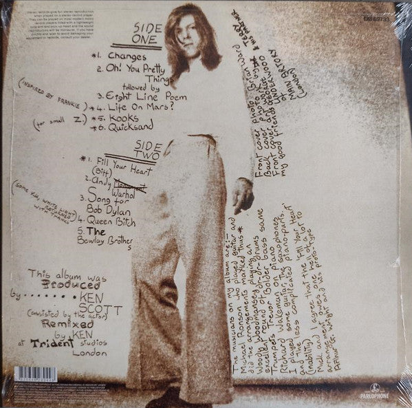 DAVID BOWIE : HUNKY DORY LP 180G