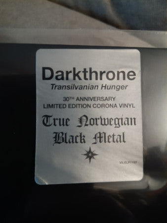 DARKTHRONE : TRANSYLVANIAN HUNGER LTD 30TH ANNIVERSARY LP 180G BLACK & WHITE SMASH VINYL