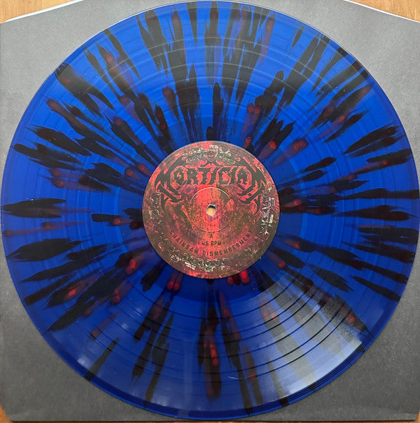 MORTICIAN : CHAINSAW DISMEMBERMENT LTD 2LP 180G BLUE BLACK SPLATTER VINYL