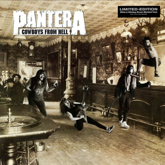 PANTERA : COWBOYS FROM HELL LTD LP 180G WHITE & WHISKY BROWN VINYL