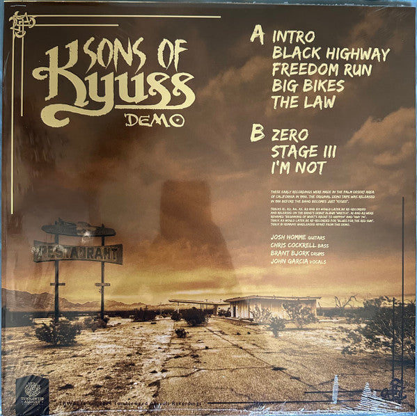 KYUSS : SONS OF KYUSS DEMO LP 180G