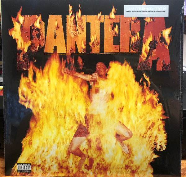 PANTERA : REINVENTING THE STEEL LTD LP 180G WHITE & SOUTHERN FLAMES YELLOW MARBLED VINYL