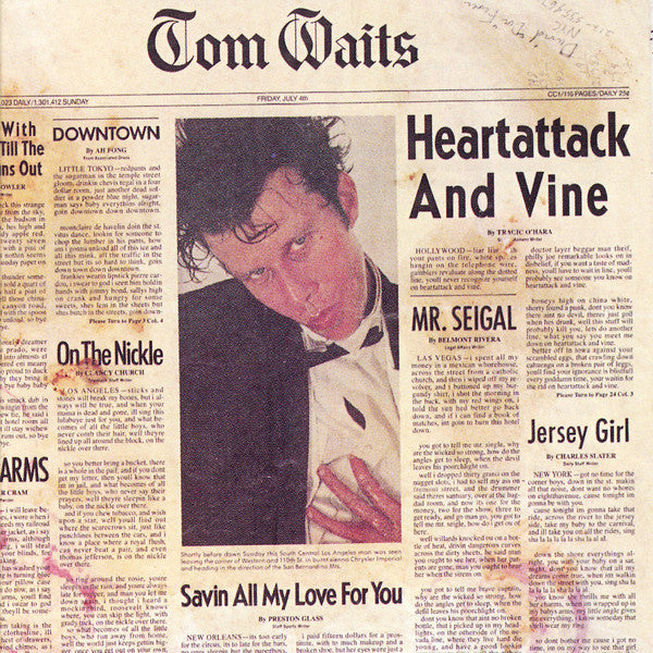 TOM WAITS : HEARTATTACK AND VINE LP 180G