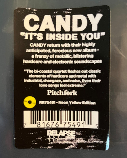 CANDY : ITS INSIDE YOU LTD LP 180G YELLOW VINYL