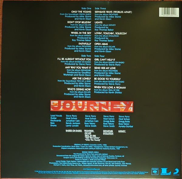 JOURNEY : GREATEST HITS 2LP 180G