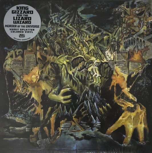 KING GIZZARD AND THE LIZARD WIZARD : MURDER THE UNIVERSE LTD LP 180G GREEN YELLOW VOMIT SPLATTER VINYL